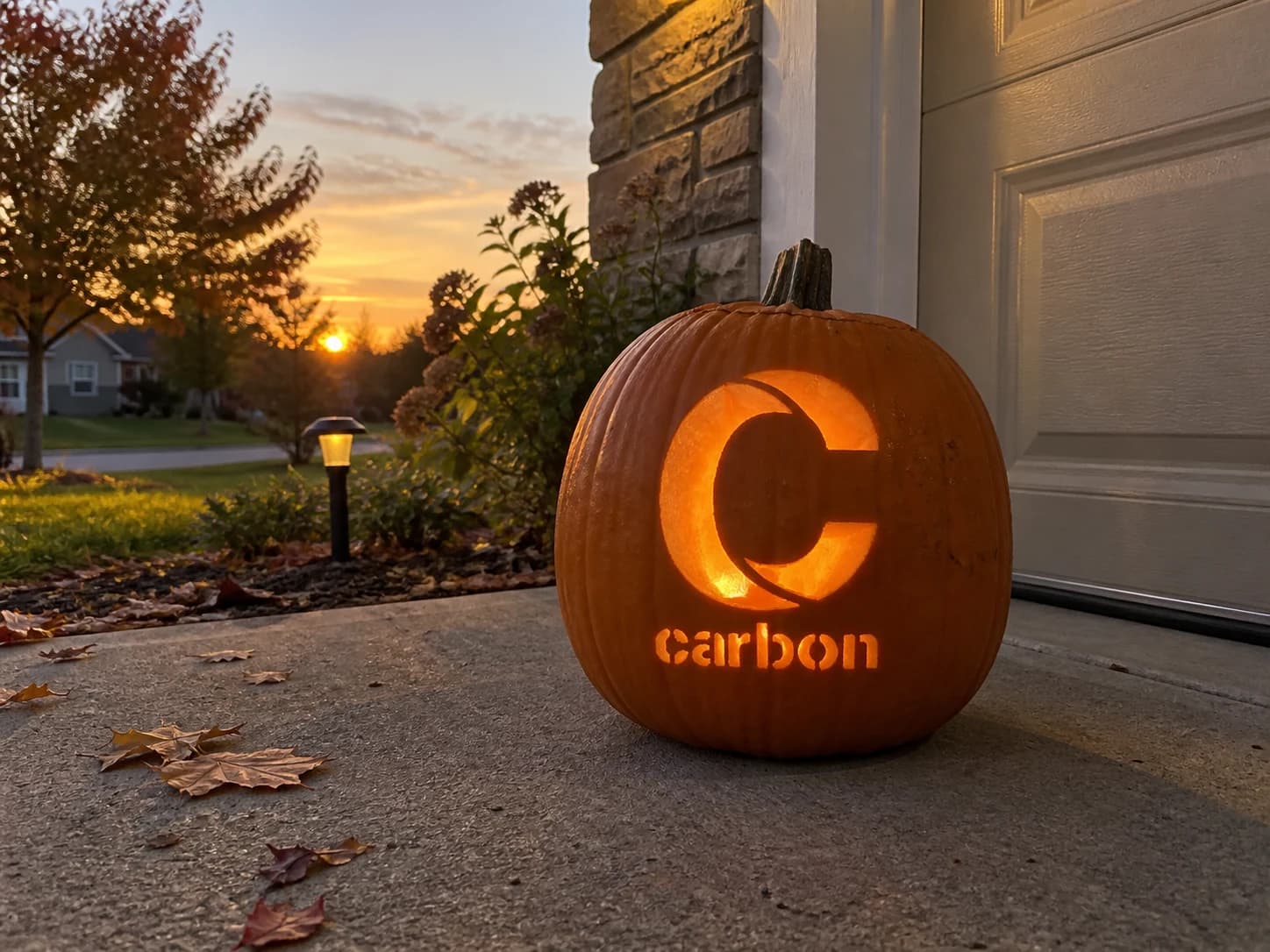 Carbon Element Pumpkin Stencil