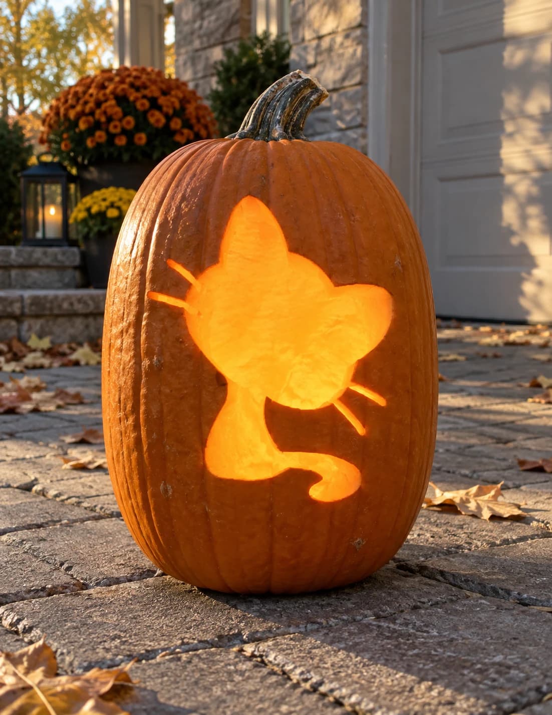 Kitten Pumpkin Stencil