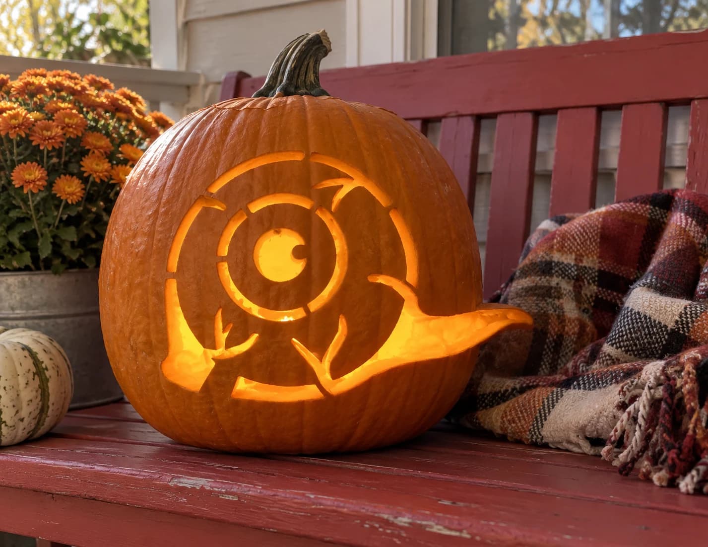 Snail Pumpkin Stencil pumpkin carving stencil
