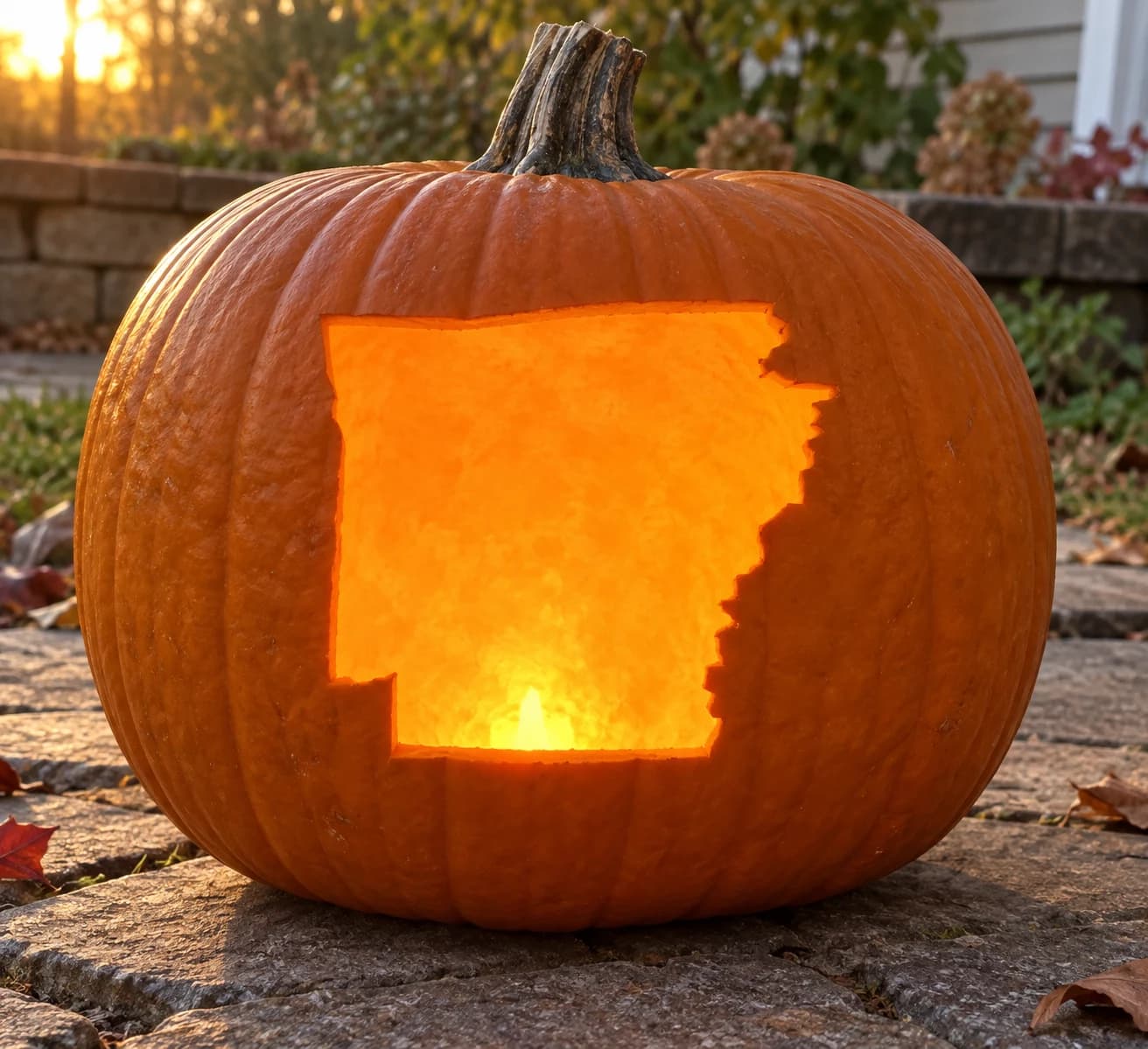 Arkansas Pumpkin Stencil pumpkin carving stencil