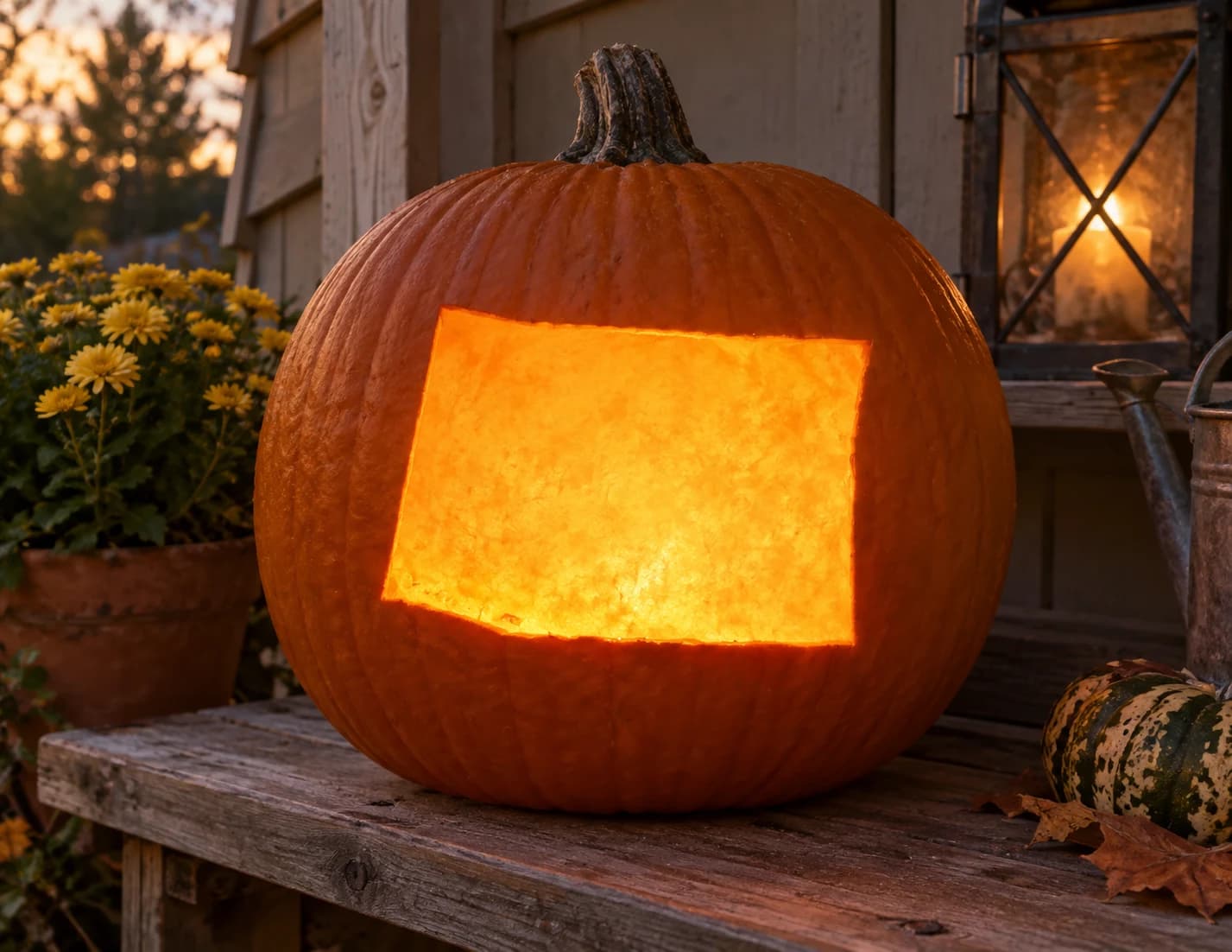 Colorado Pumpkin Stencil
