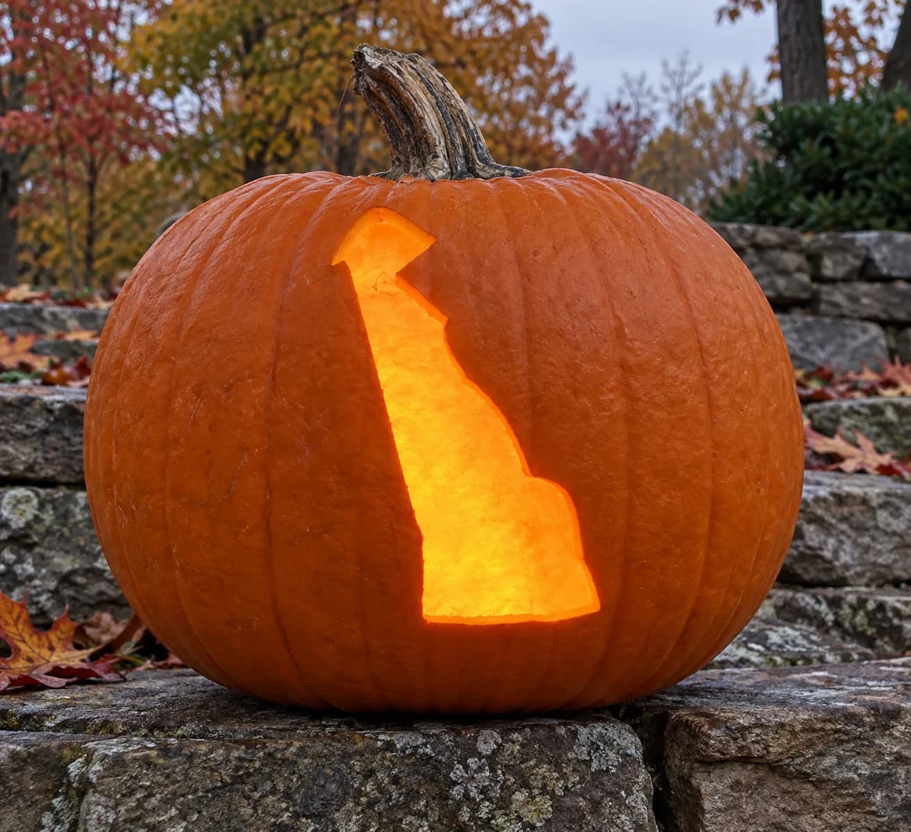 Delaware Pumpkin Stencil