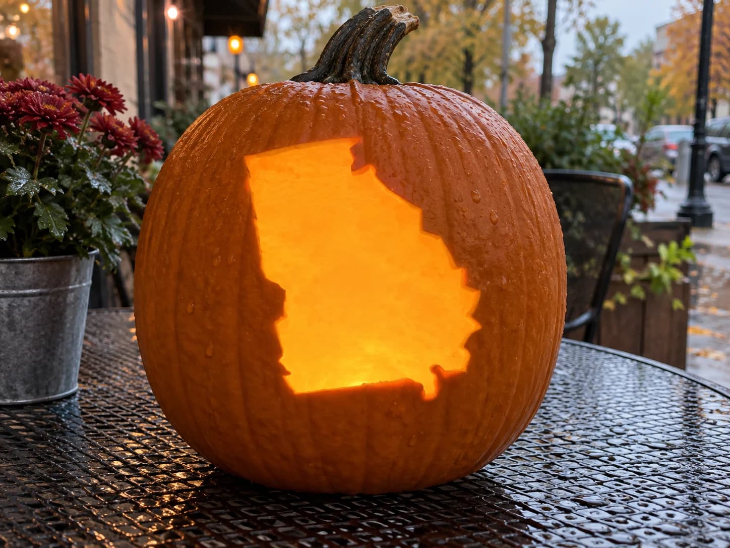 Georgia Pumpkin Stencil
