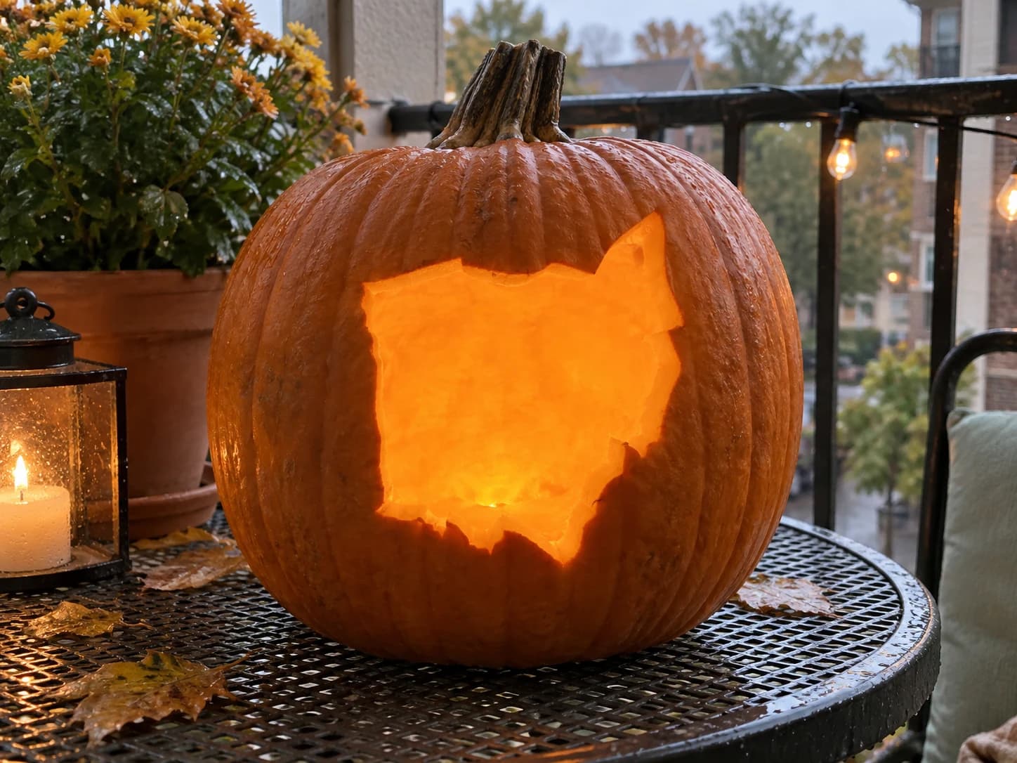 Ohio Pumpkin Stencil