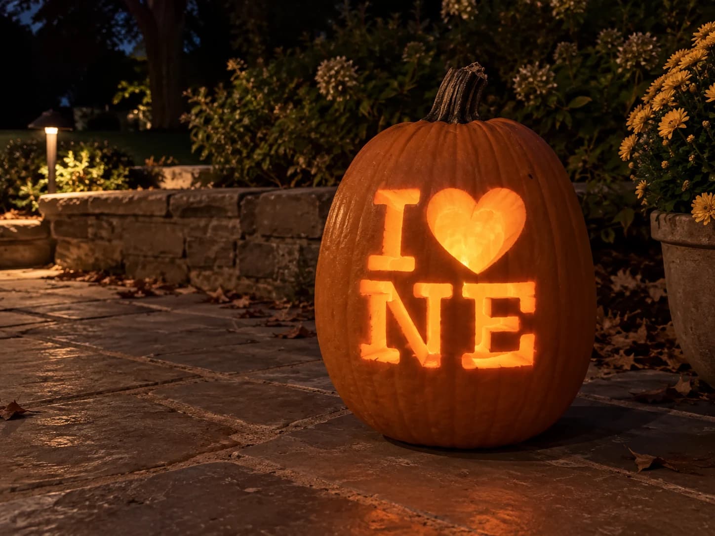 I Love Nebraska Pumpkin Stencil