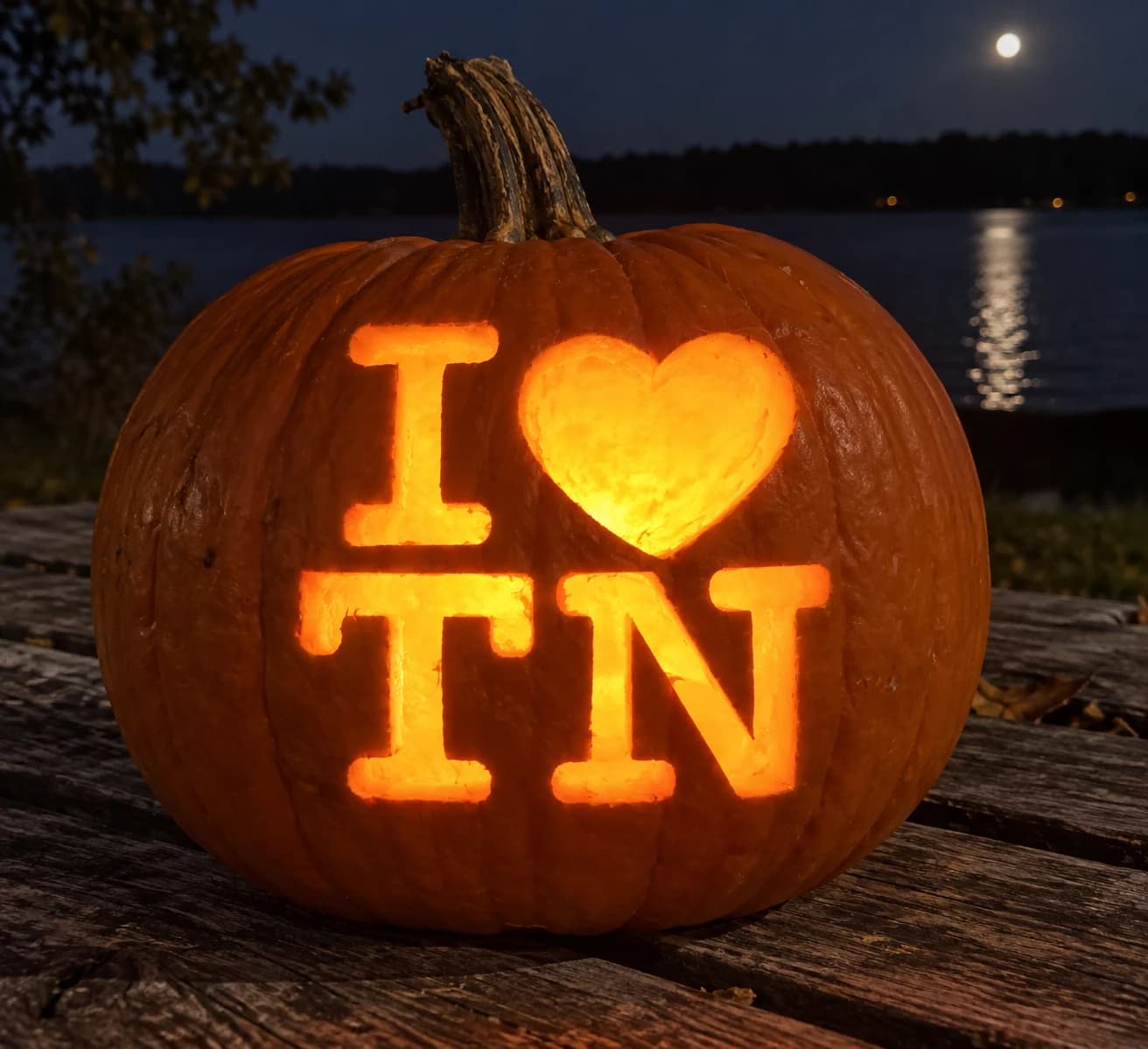 I Love Tennessee Pumpkin Stencil