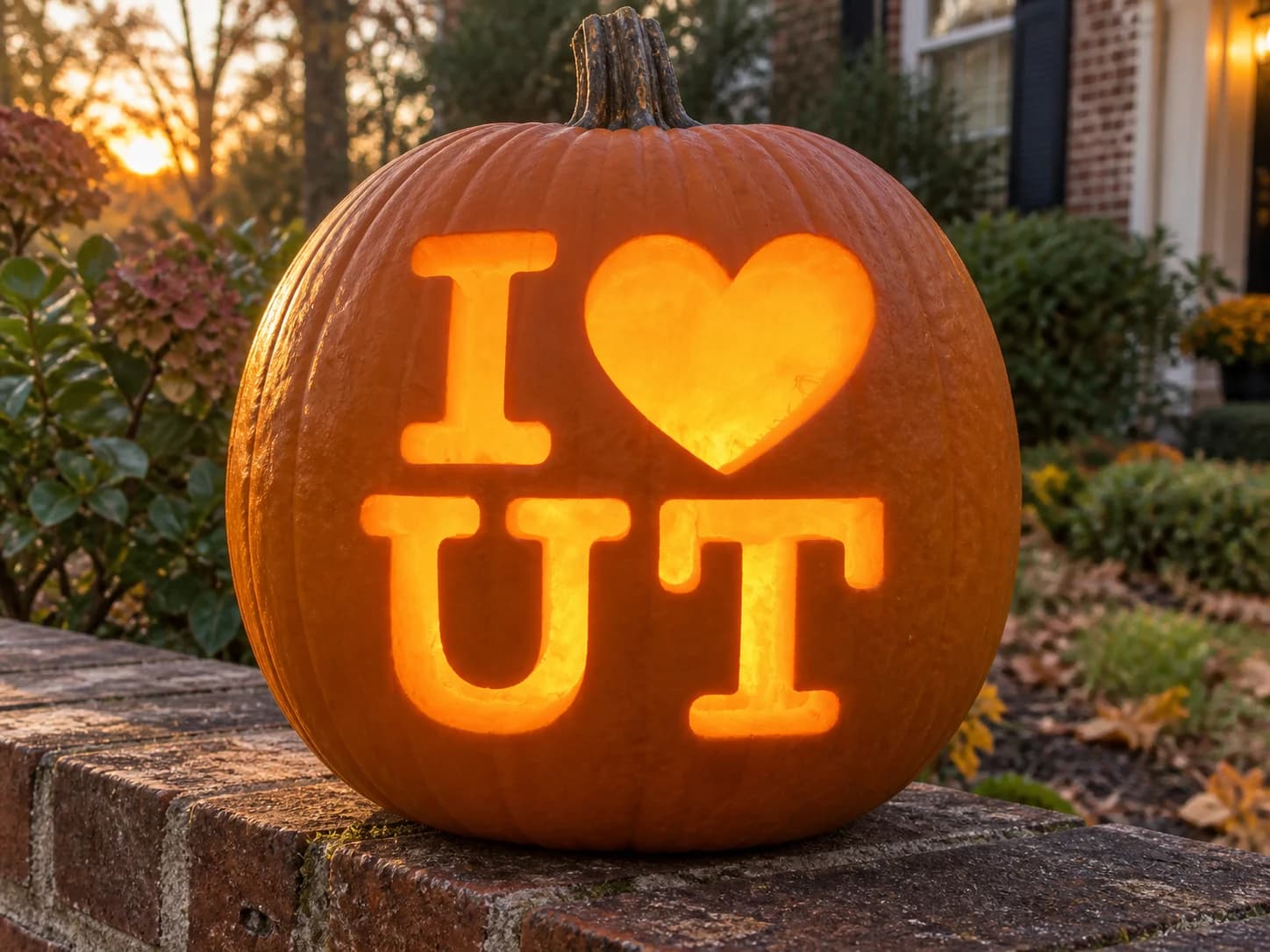 I Love Utah Pumpkin Stencil
