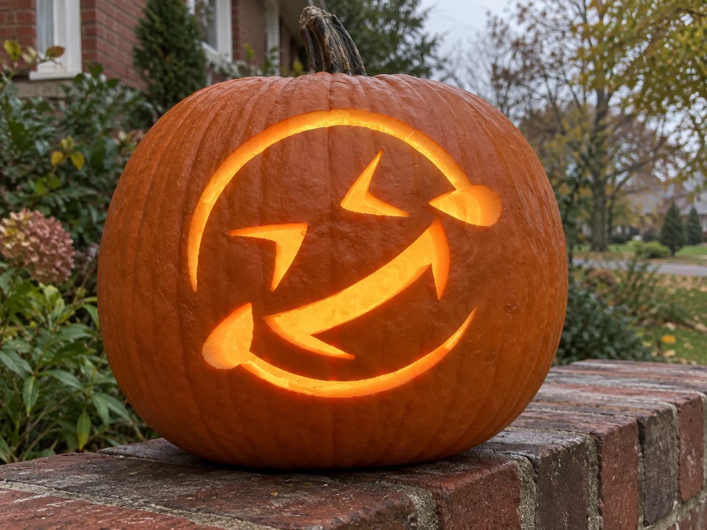ROFL Emoji Pumpkin Stencil pumpkin carving stencil