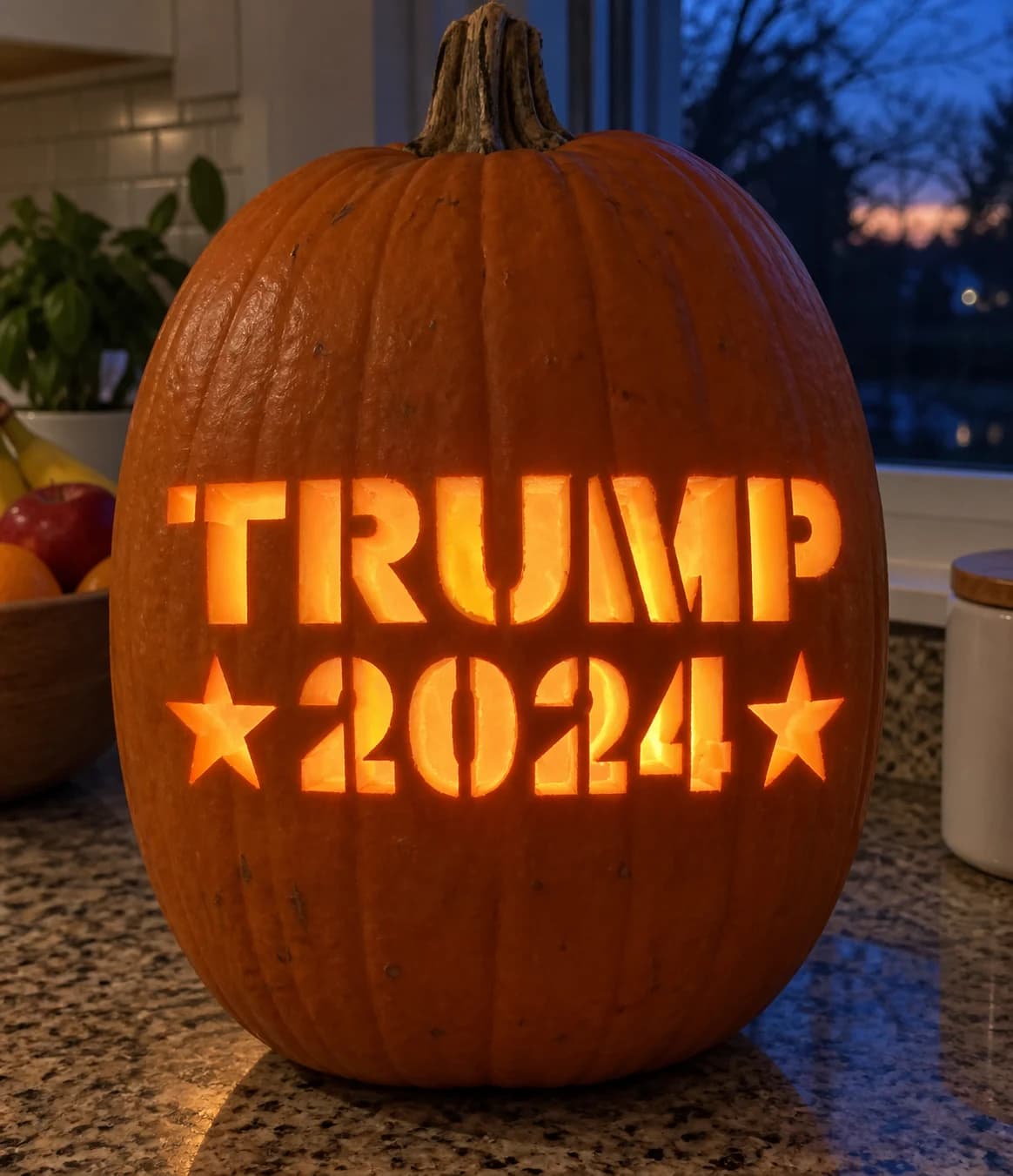 Trump 2024 Pumpkin Stencil pumpkin carving stencil