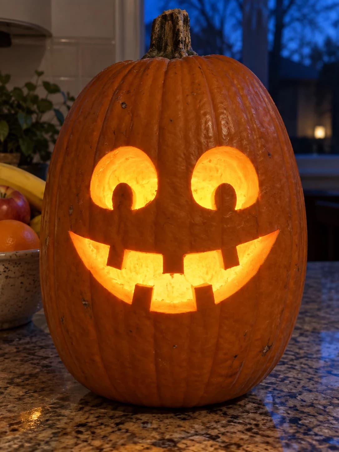 Smiley Jack-o-Lantern Pumpkin Stencil