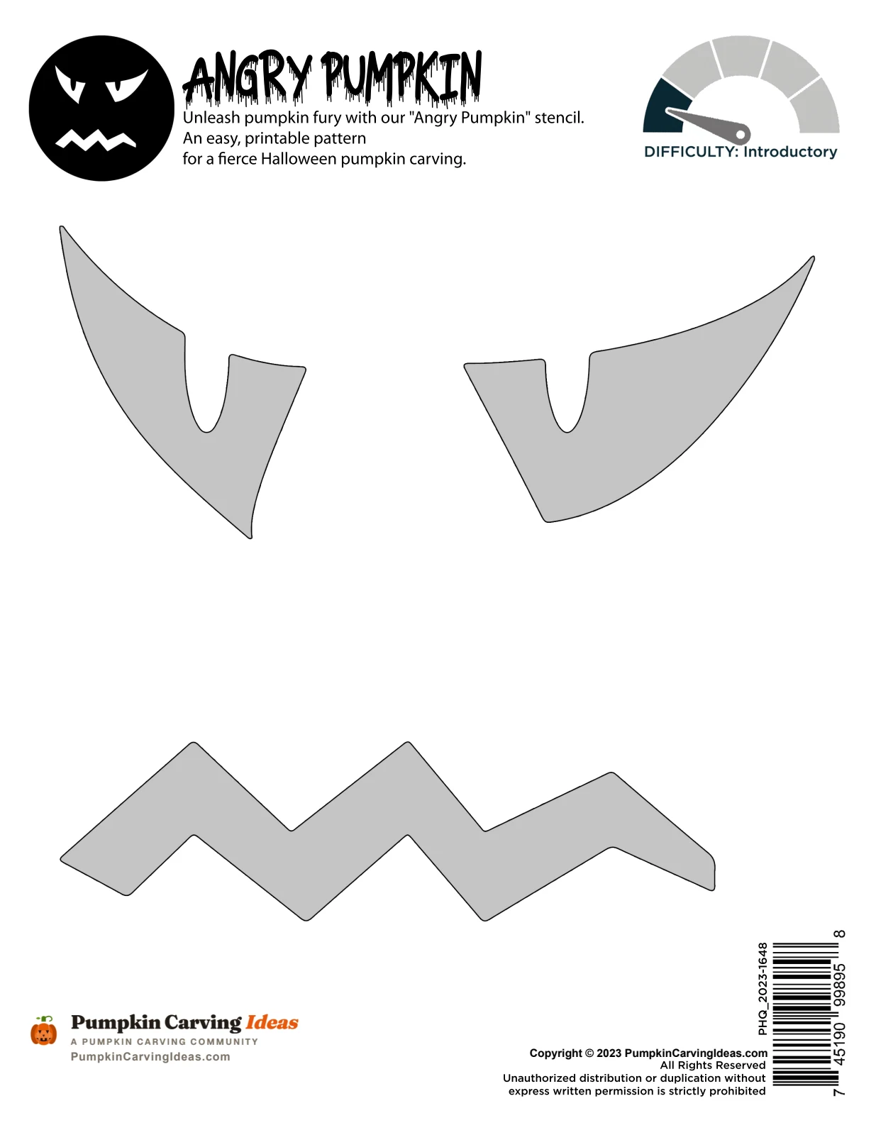 The Furious Glare printable pattern
