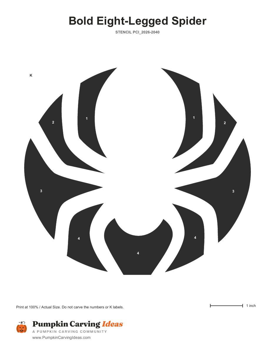 Eight-Leg Lurker printable pattern