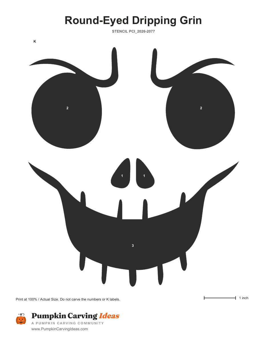 The Dripping Grin printable pattern