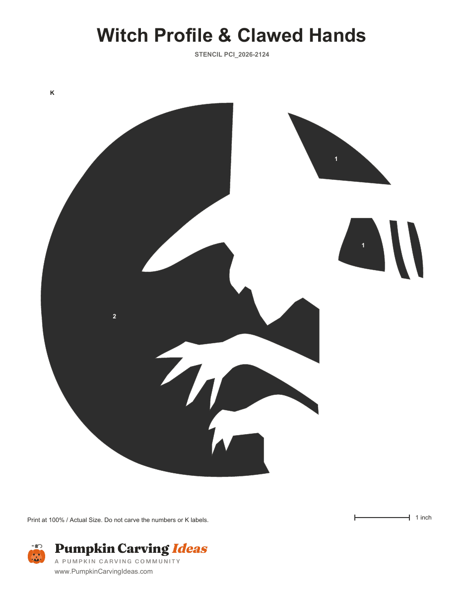Moonlit Hag printable pattern