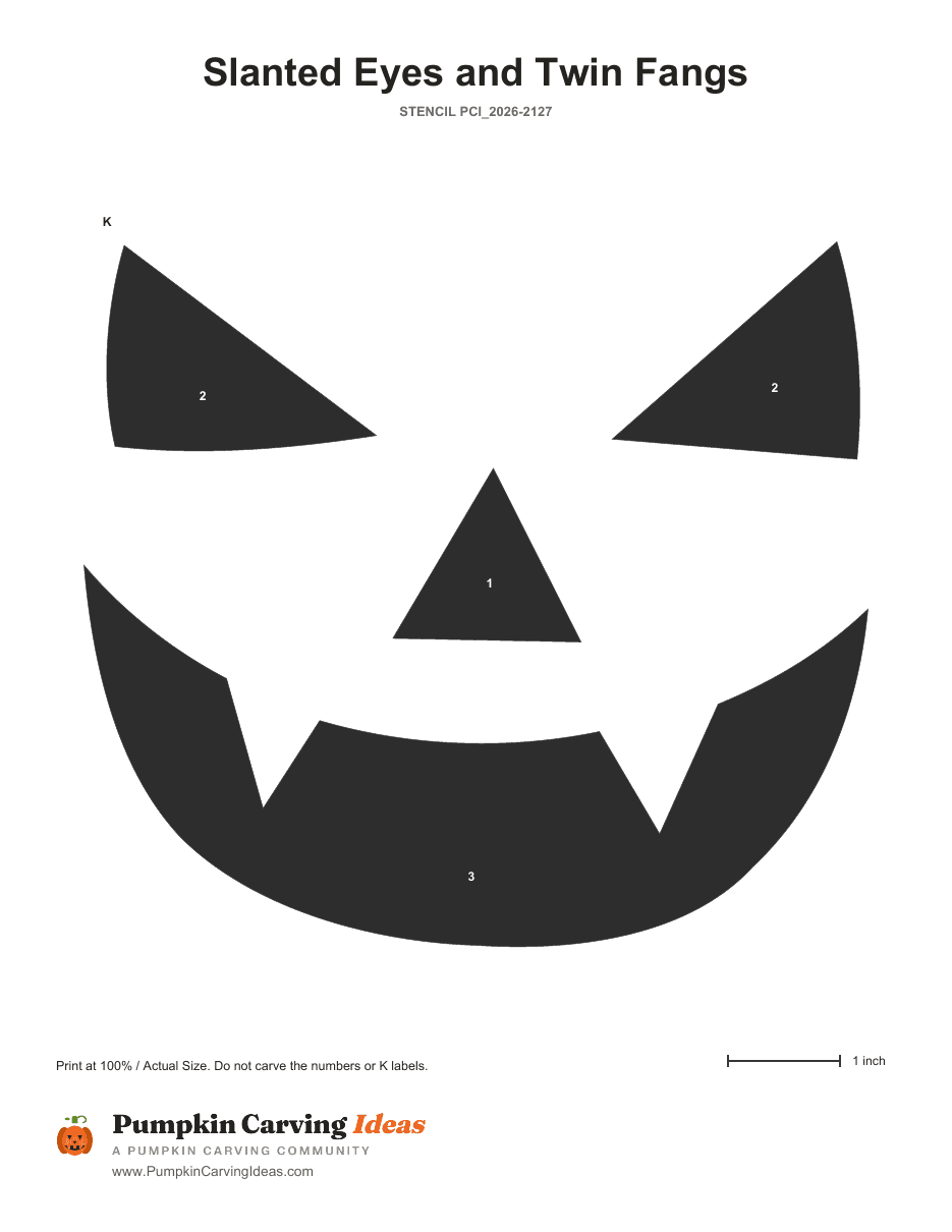 Twin Fang Fiend printable pattern