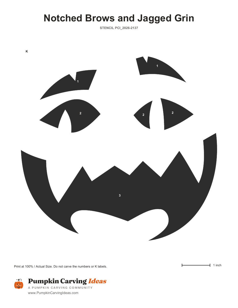 Sawtooth Scowler printable pattern