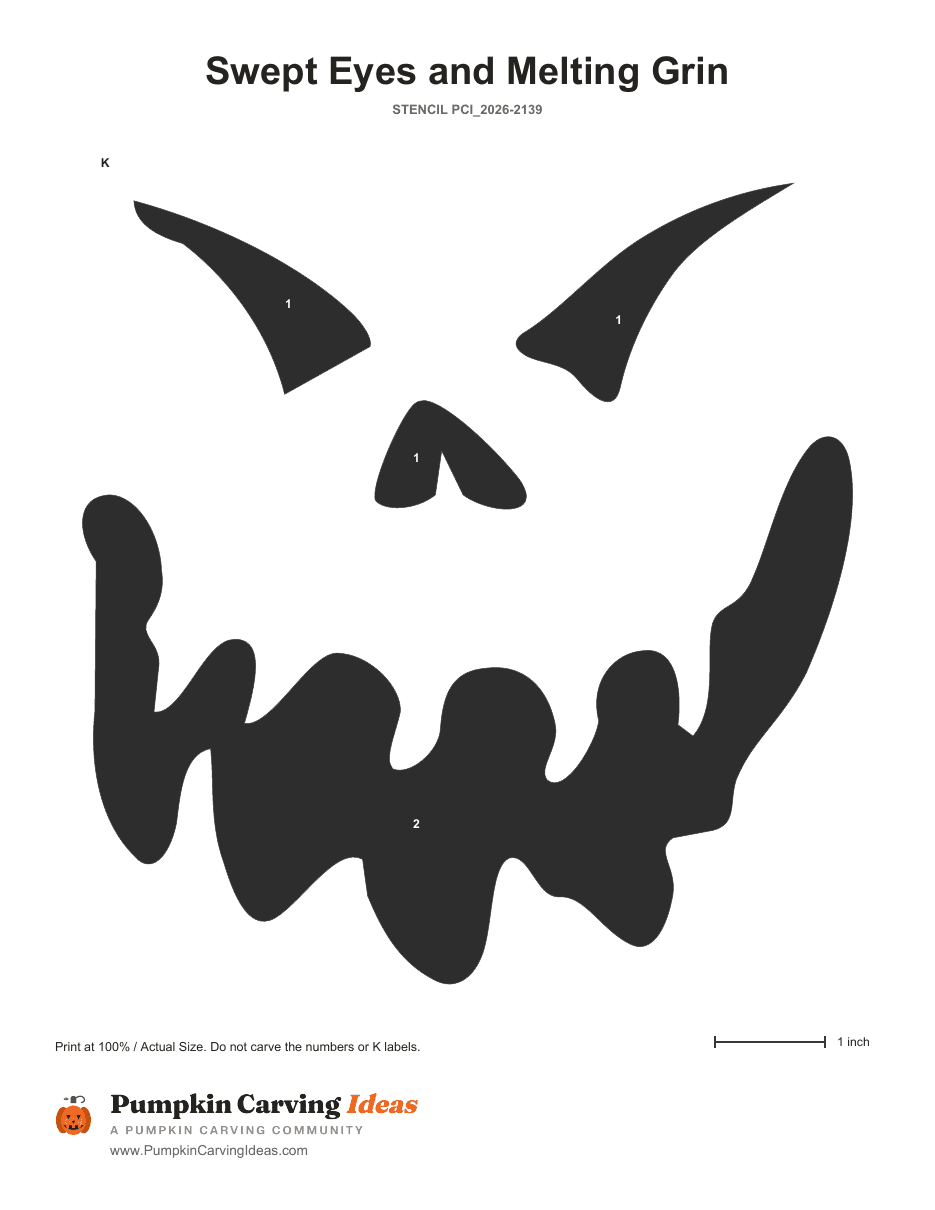 The Meltdown printable pattern