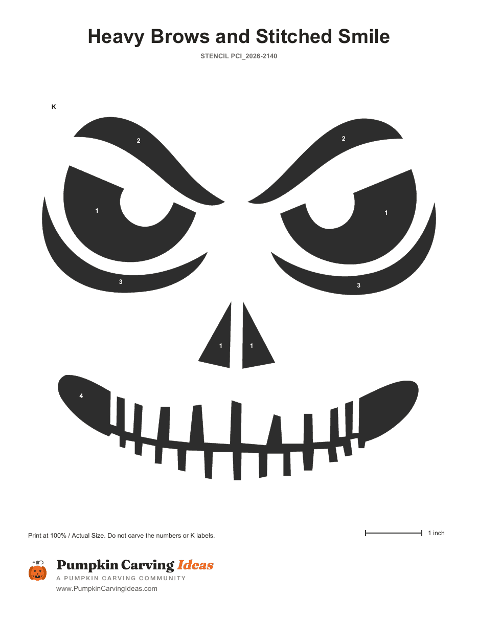 Grim Growler printable pattern