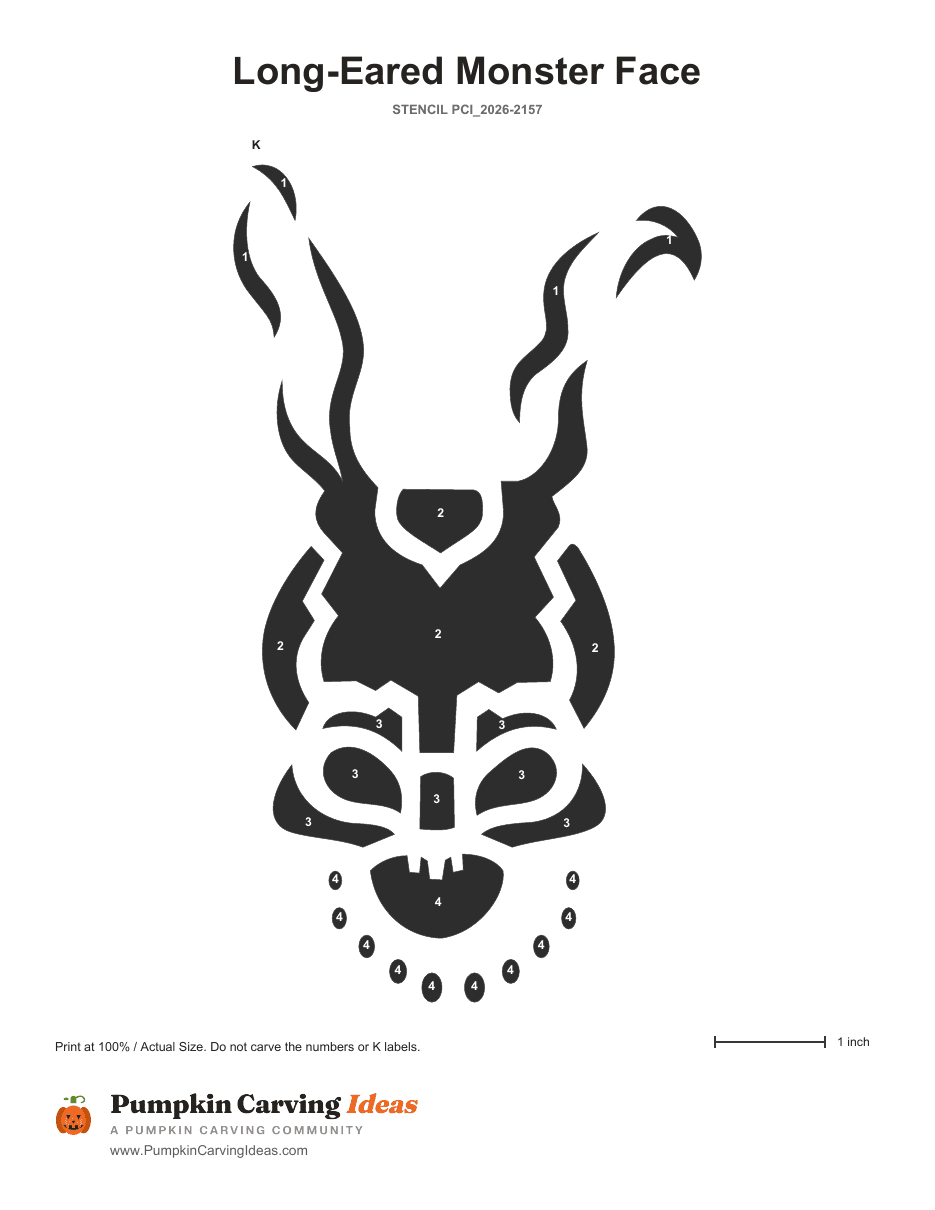 The Antlered Horror printable pattern
