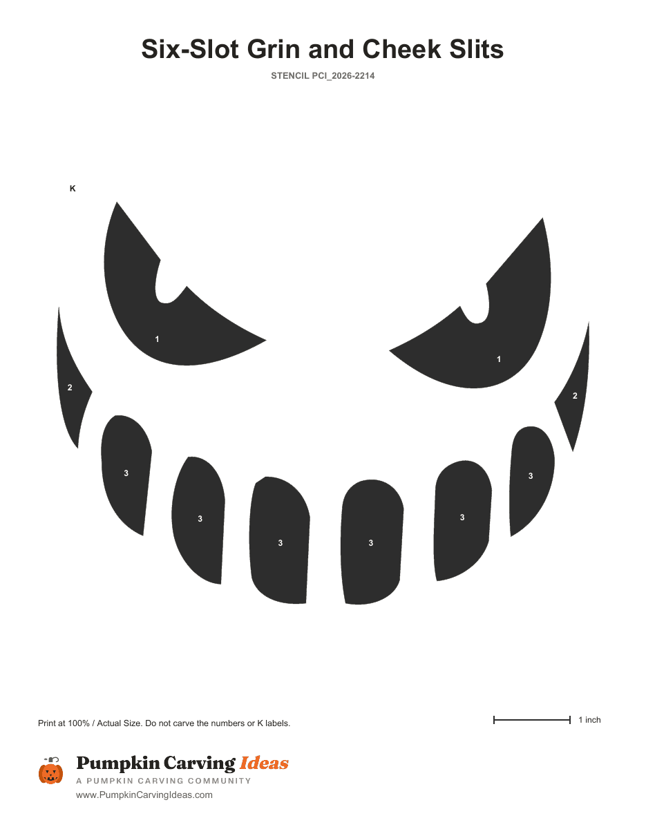 Sinister Sneer printable pattern