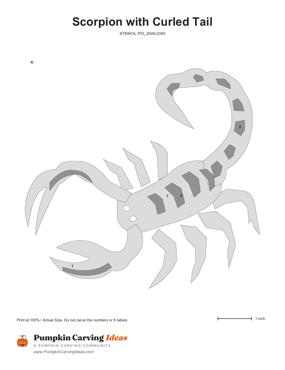 Desert Stinger printable pattern