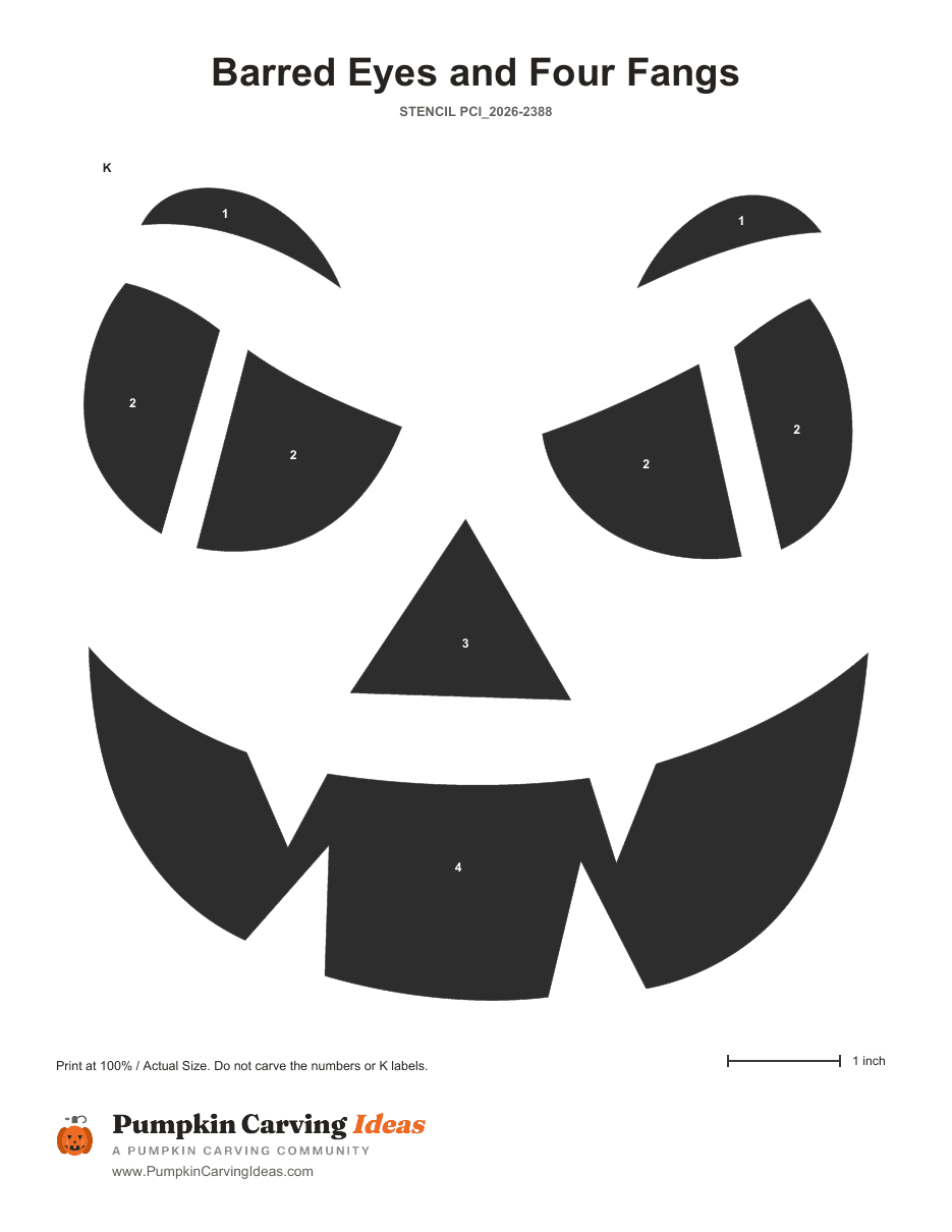 The Sinister Stare printable pattern