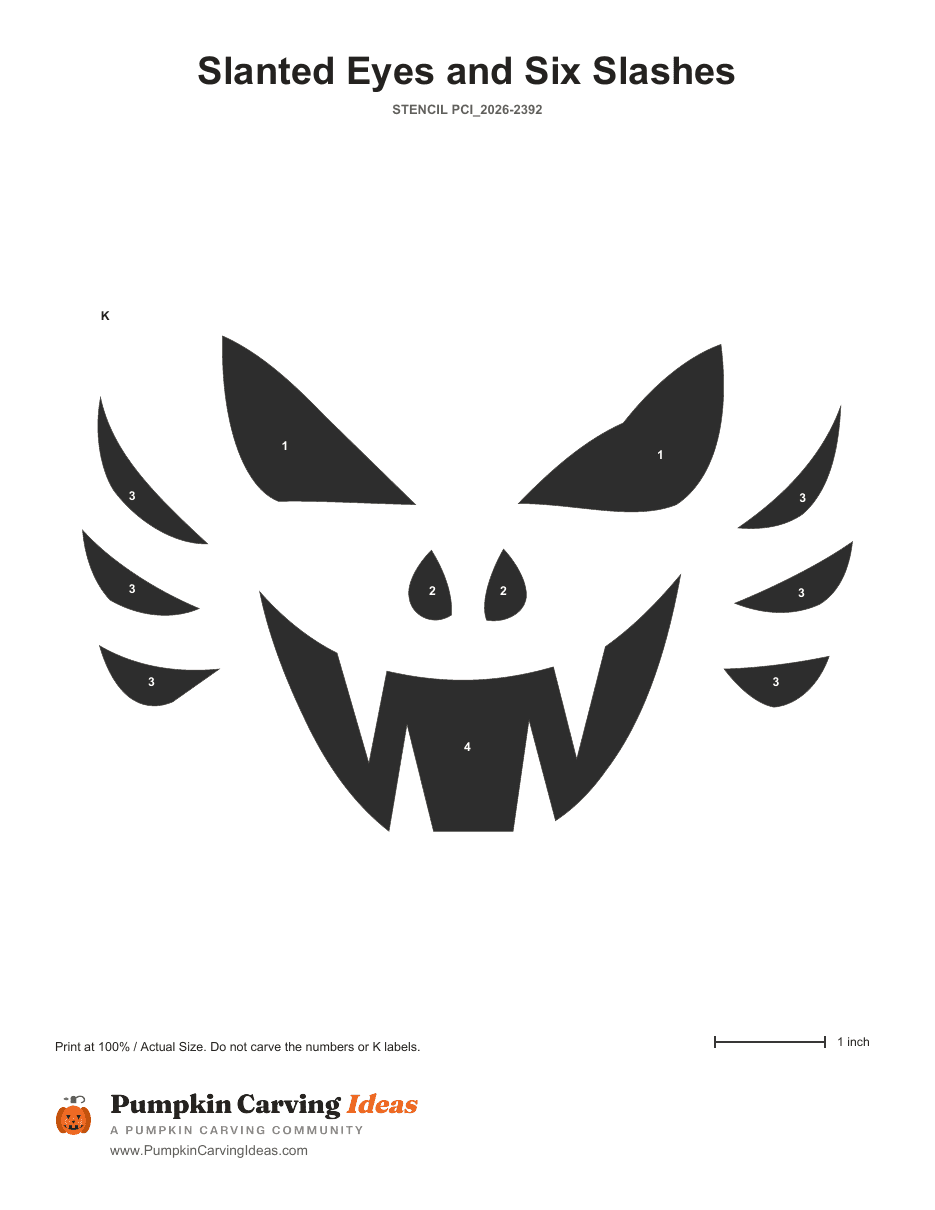 Feral Snarl printable pattern