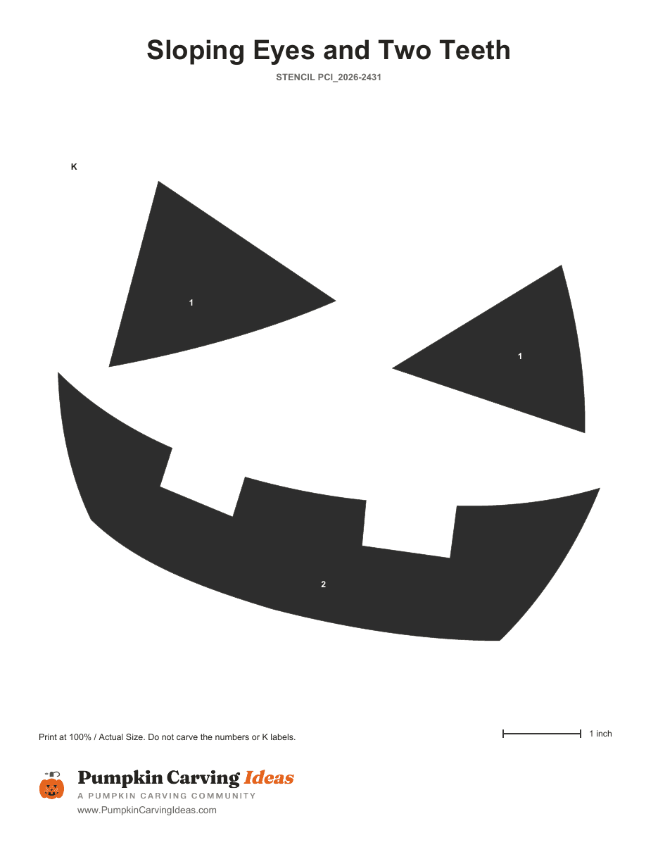 Crooked Scowler printable pattern