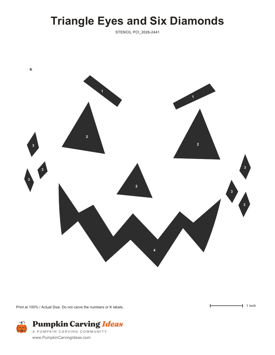 Diamond Cheek Jack printable pattern