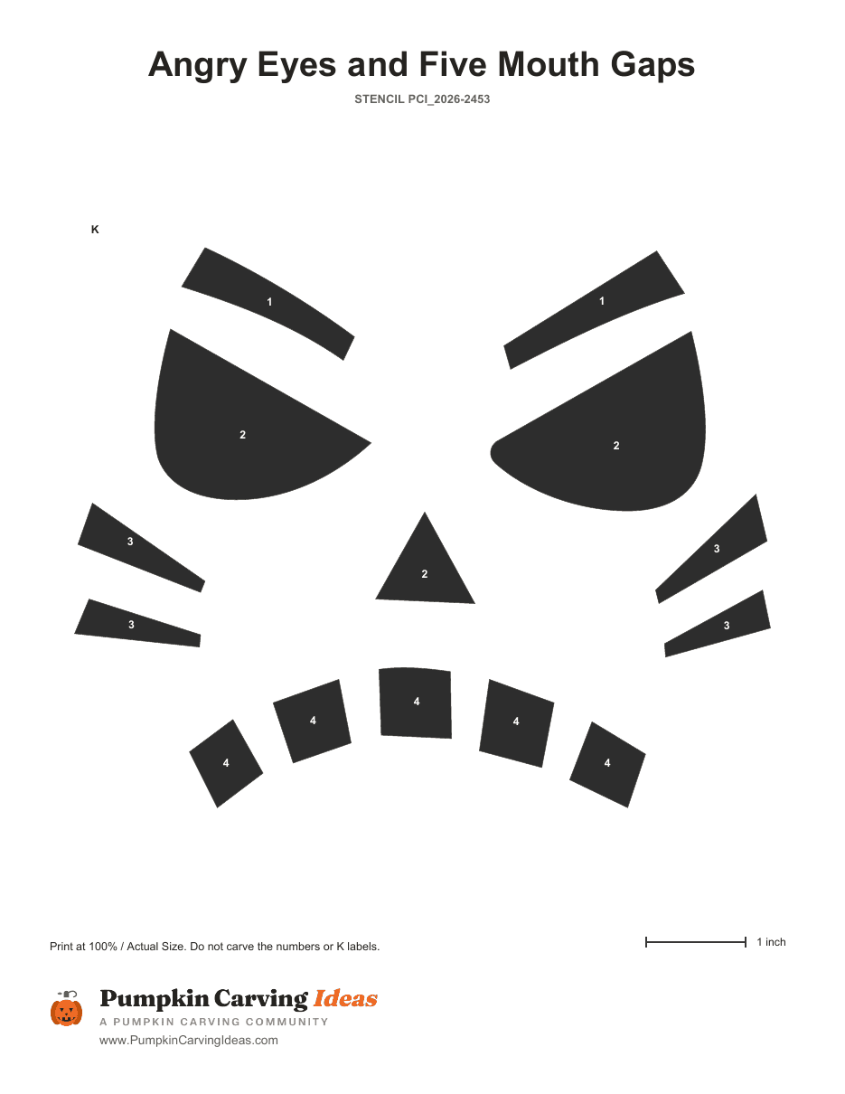 Gritted Grimace printable pattern