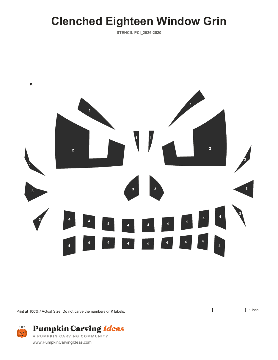 The Gritted Growler printable pattern