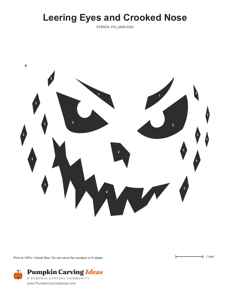 The Crooked Leer printable pattern