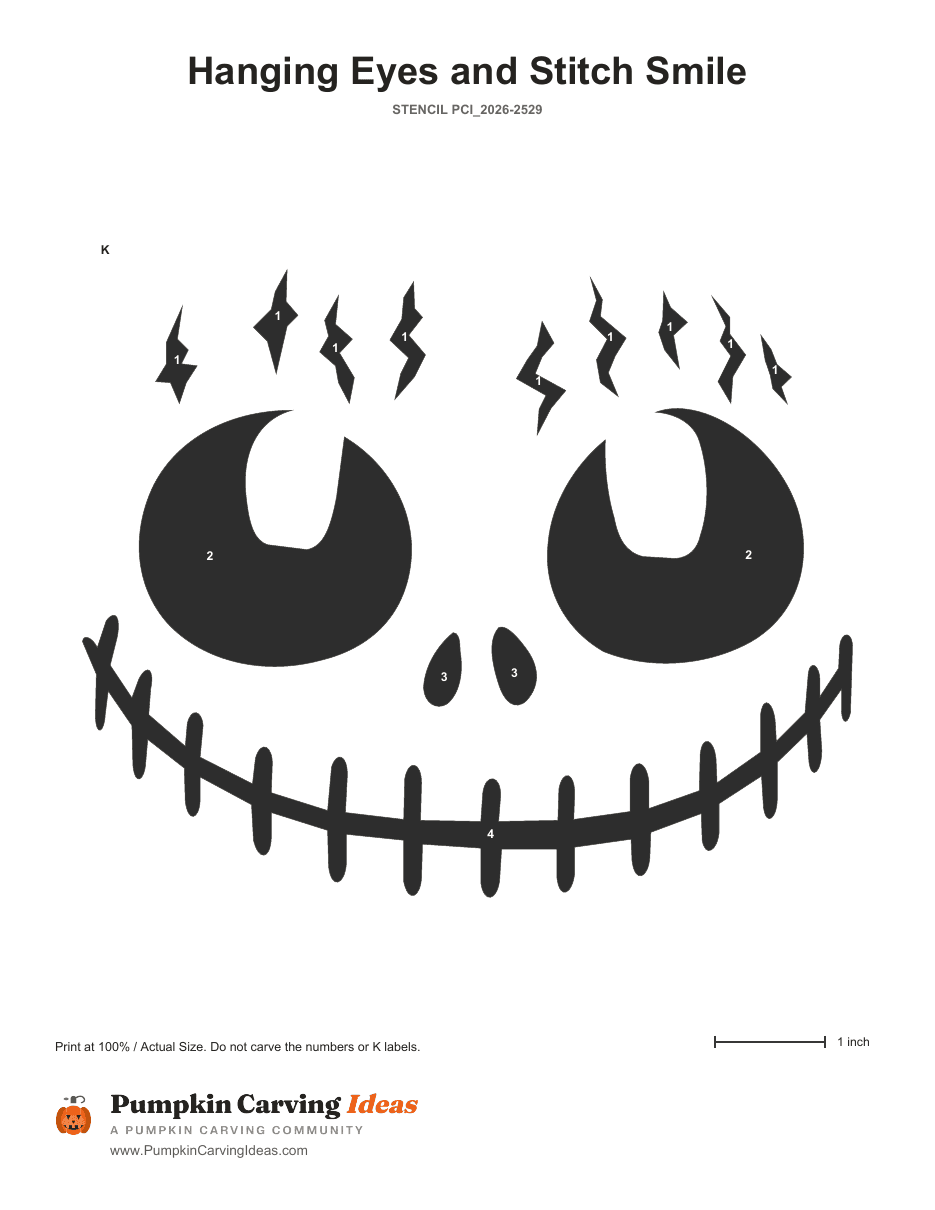 The Stitched Stare printable pattern