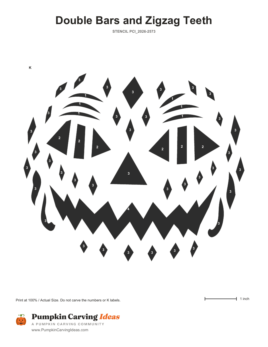 The Zigzag Grin printable pattern
