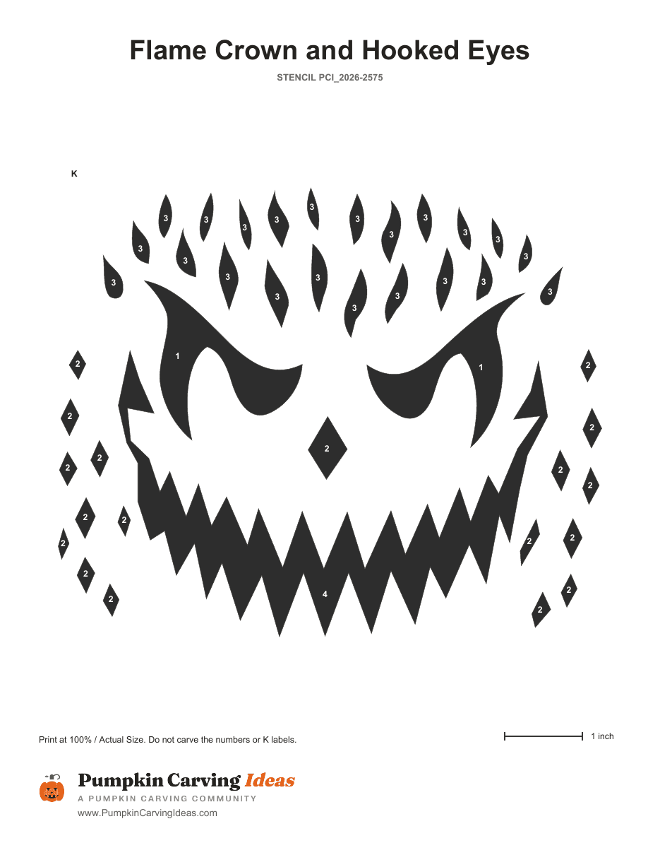 The Ember King printable pattern