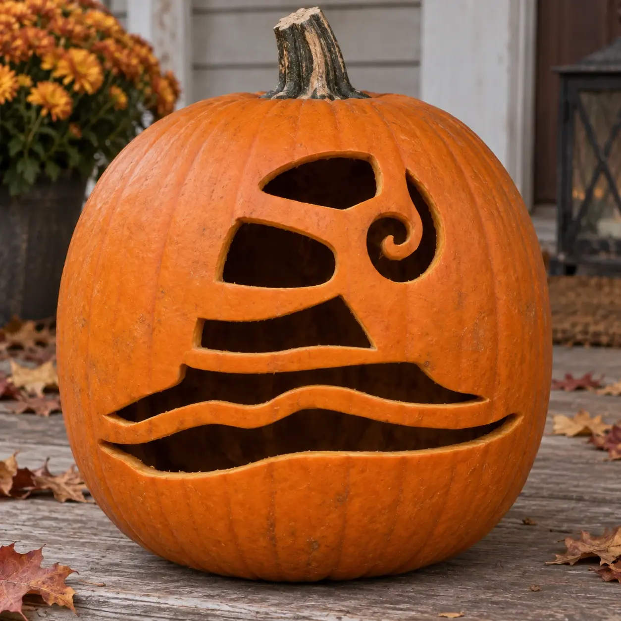 Witch Hat Pumpkin Stencil | Easy Printable Design